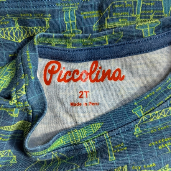 Piccolina | Sea Navigation Easy Pocket Tee | 2T - Picture 5 of 5